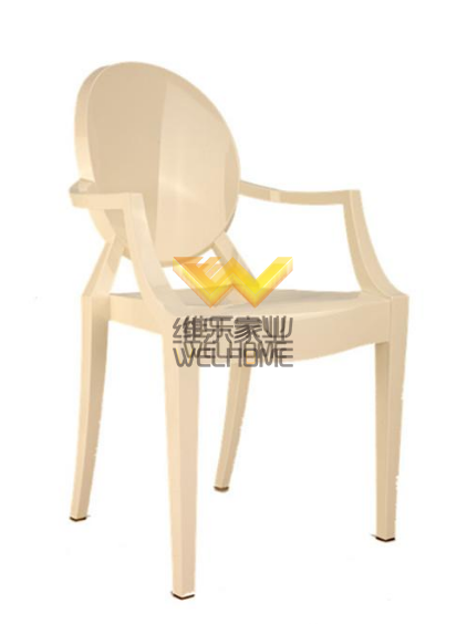 White resin ghost chair for event/wedding